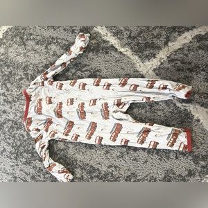 Free birdees fire truck bamboo footie